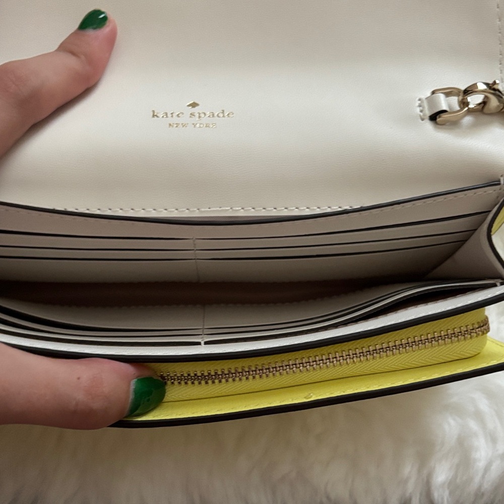 Kate Spade Yellow Crossbody Bag with Chain Strap - Picture 3 of 7
